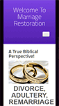 Mobile Screenshot of marriagerestoration.us